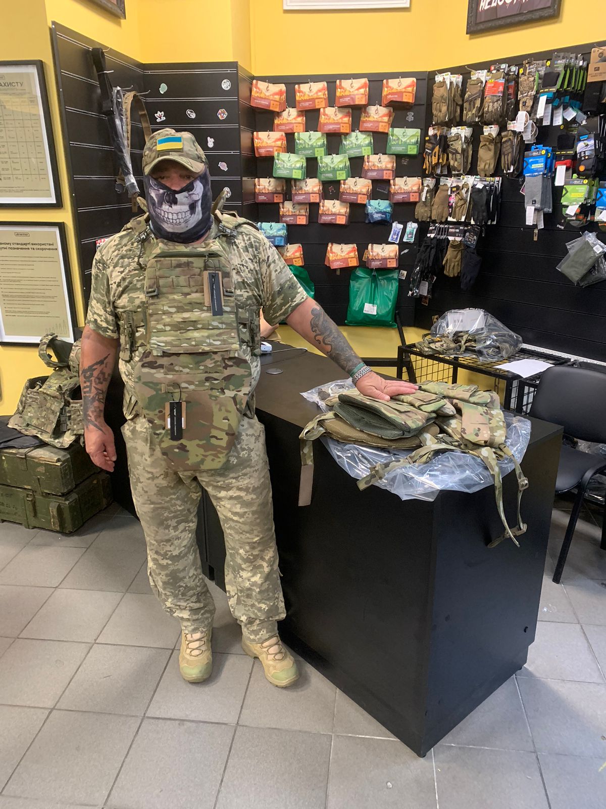 Придбали повний бронекостюм для бійця інженерно-саперних військ 133 Бригади ТРО